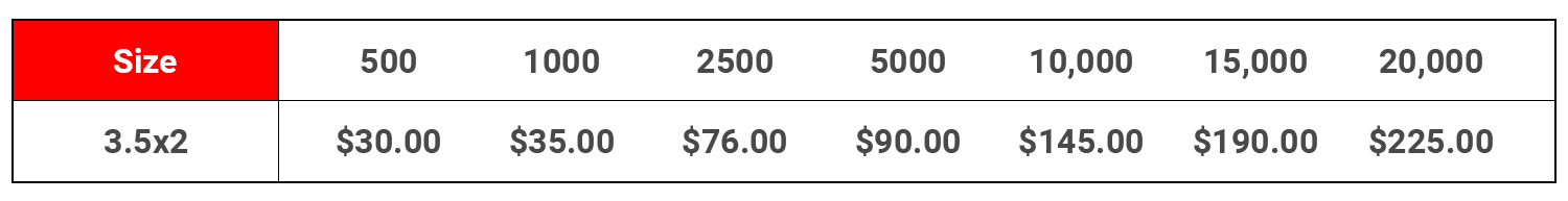 Price-table-businesscard
